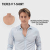 Anti Schweiß Shirt color__hautfarbe+neck__tiefes v-kragen