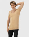 Anti Schweiß Shirt color__hautfarbe+neck__tiefes v-kragen